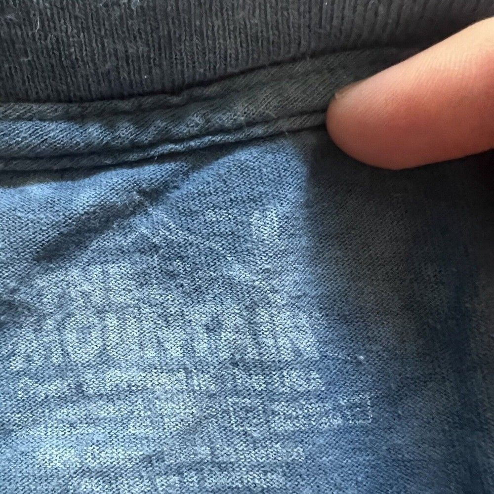 University Of Delaware The Mountain Women’s Medium Lightweight Blue White Crop - Picture 5 of 6